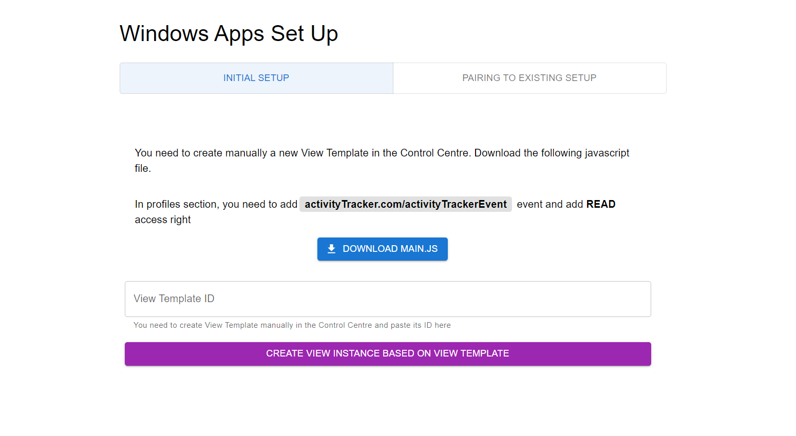 Windows Apps Setup